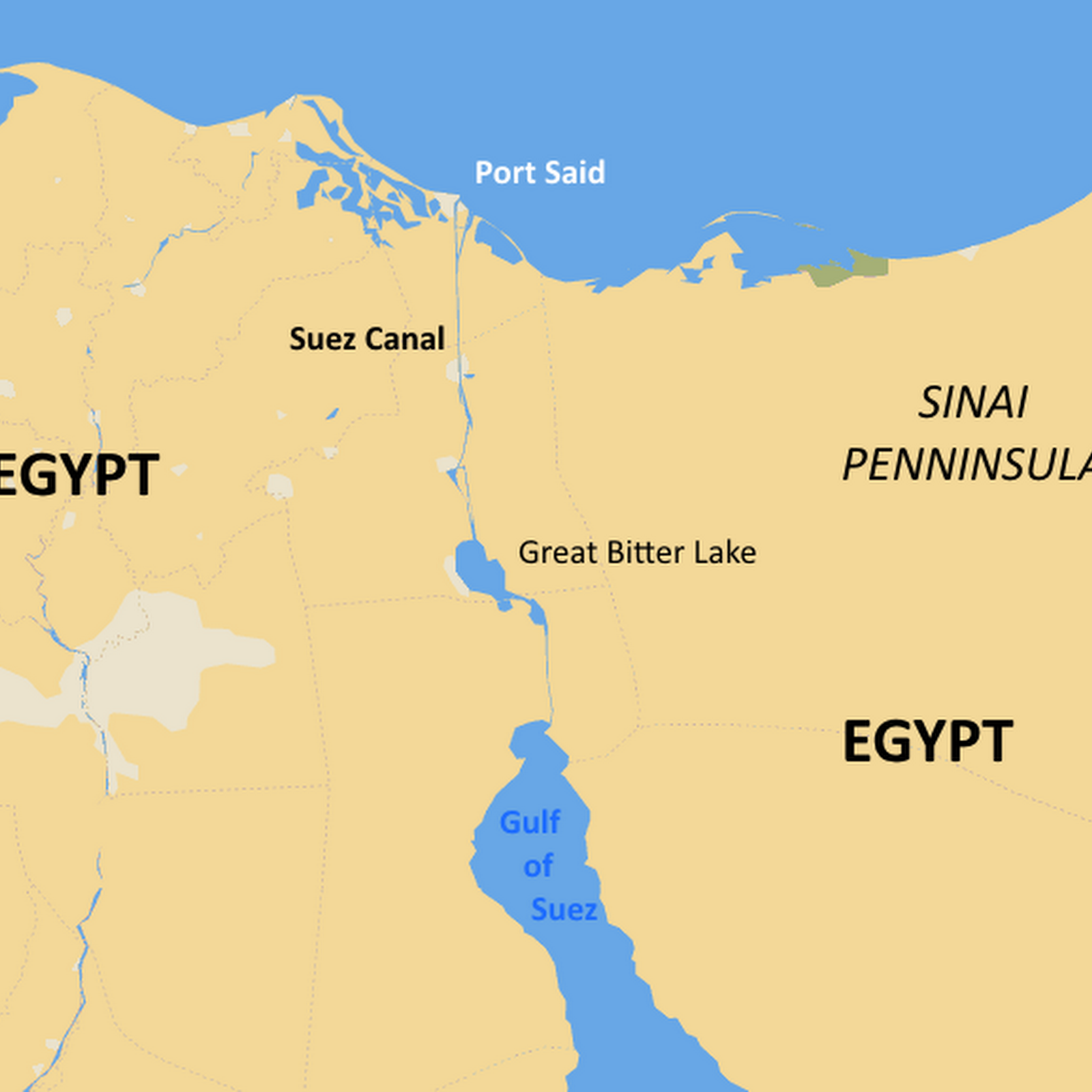 Suez Canal Map Bahrain