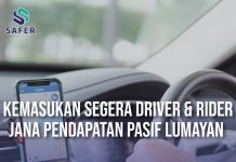 Kemasukan Segera Driver & Rider : Jana Pendapatan Pasif Lumayan