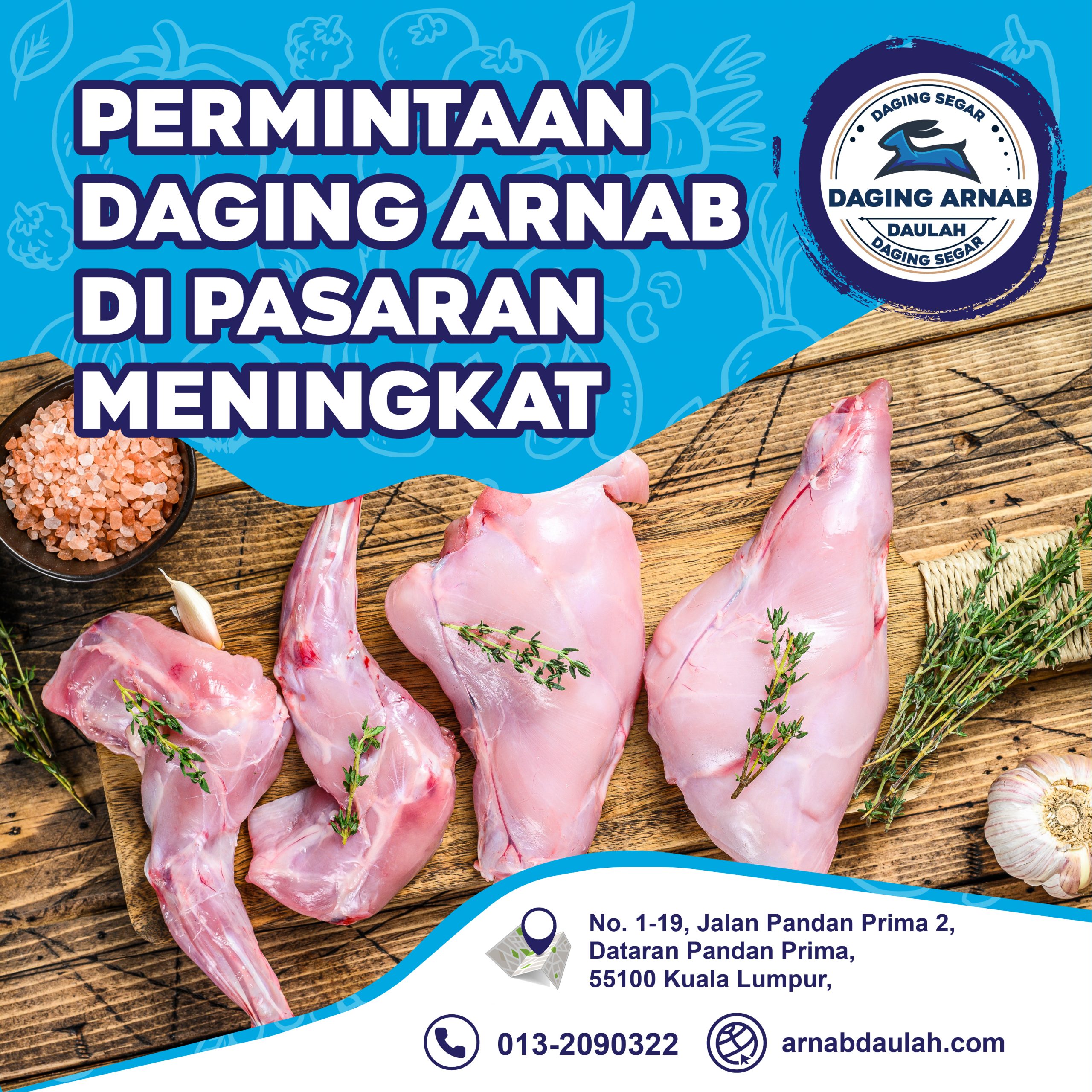 Permintaan Daging Arnab Di Pasaran Meningkat