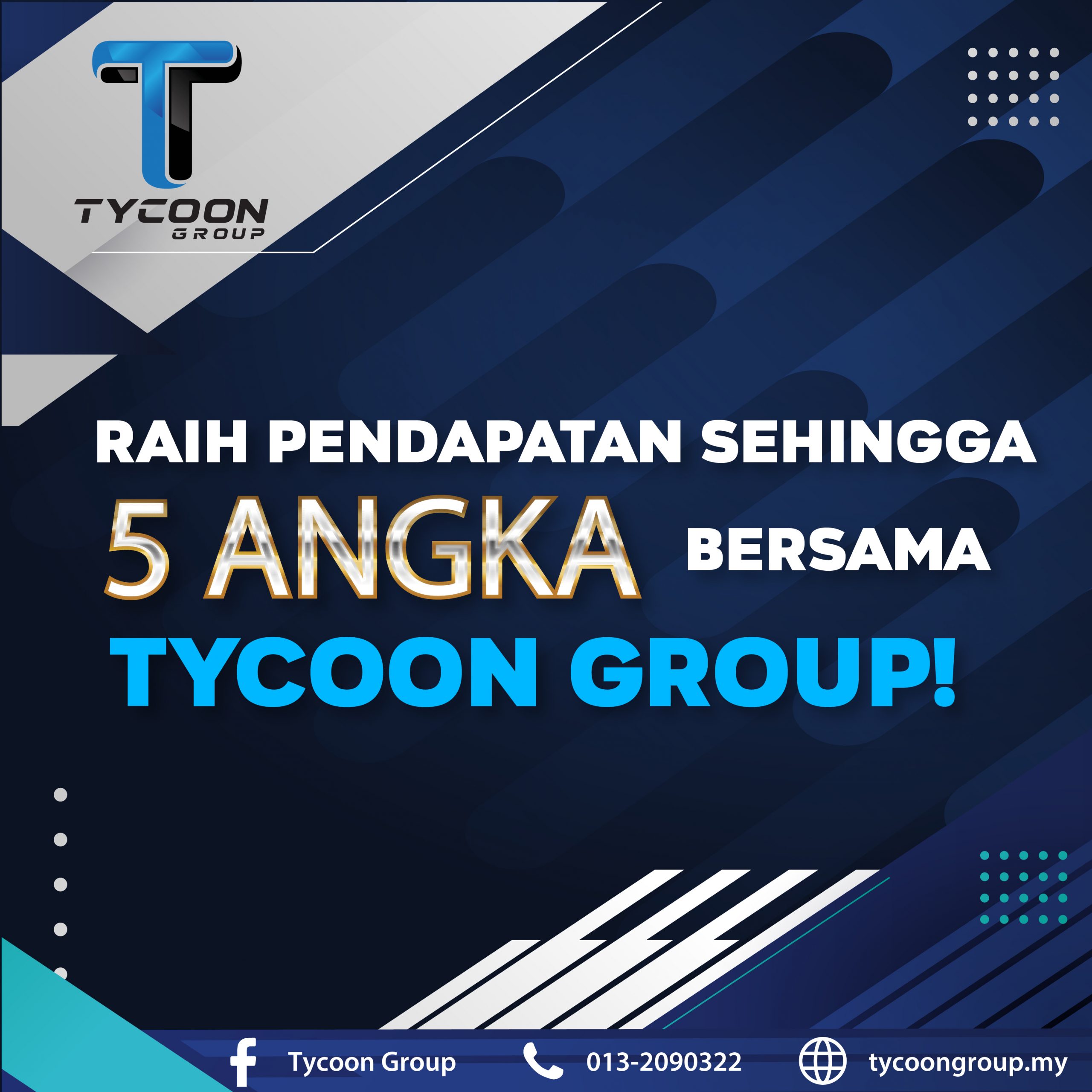 Raih Pendapatan Sehingga Lima Angka Bersama Tycoon Group Deenamik