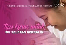 Tips kurus untuk ibu selepas bersalin